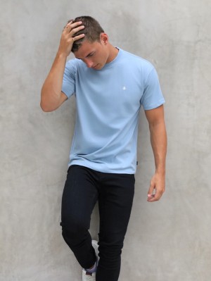 Blakely Anchor Relaxed T-Shirt Blå | 6840237-KA