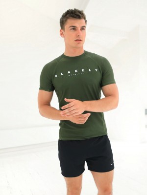 Blakely Apex Active T-Shirt Mörkgröna | 8143720-GY