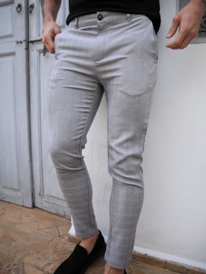 Blakely Assaki Checked Trousers Grå | 1085396-LV
