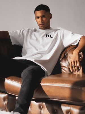 Blakely BLK Blackout Oversized T-Shirt Vita | 1502643-CA