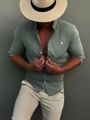 Blakely Hunter Shirt Mintgröna Gröna | 2810964-YW