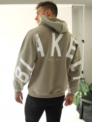 Blakely Idris Oversized Hoodie Beige | 7604921-UV