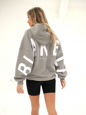 Blakely Isabel Oversized Hoodie Grå | 6980714-VP