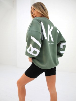 Blakely Isabel Oversized Jumper Gröna | 5729436-BP