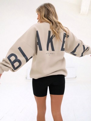 Blakely Isabel Oversized Jumper Oat | 7950364-GB