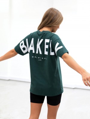 Blakely Isabel Oversized T-Shirt Gröna | 6205831-TC