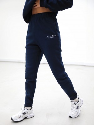 Blakely Life & Style Loose Fitting Sweatpants Marinblå Blå | 9246380-YQ