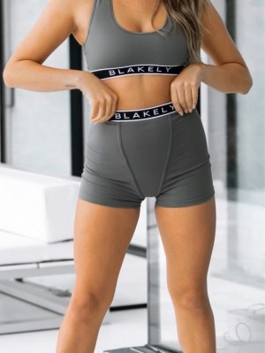 Blakely Lola Boyfriend Shorts Charcoal | 5468912-WM
