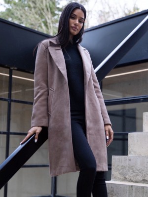 Blakely Mabel Tailored Longline Coat Kaffe | 8653109-BF