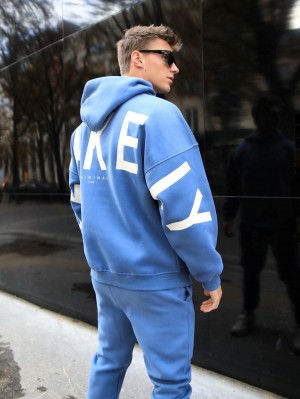 Blakely Members Idris Oversized Hoodie Blå | 5769238-LR