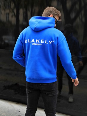 Blakely Members Relaxed Hoodie Blå | 4950678-ZL