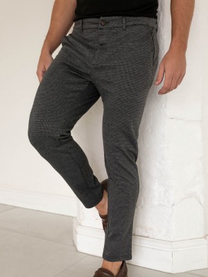 Blakely Midar Check Chinos Mörkgrå | 7285106-CG