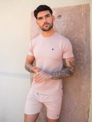 Blakely Midar Check T-Shirt Rosa | 1604573-QA