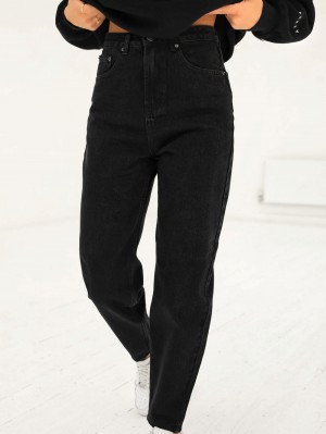 Blakely Mom Jeans Svarta | 4165329-YJ