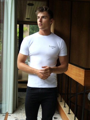 Blakely Monaco T-Shirt White/Black | 5176024-BY