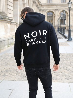 Blakely Noir Relaxed Hoodie Svarta | 3924106-NK