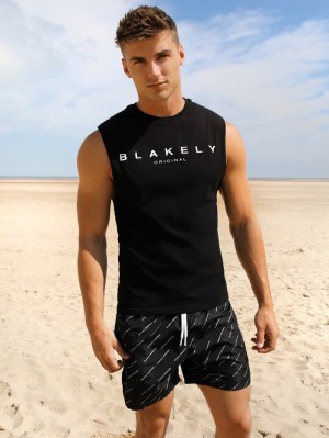 Blakely Roca Beach Sleeveless Tee Svarta | 7603984-YJ