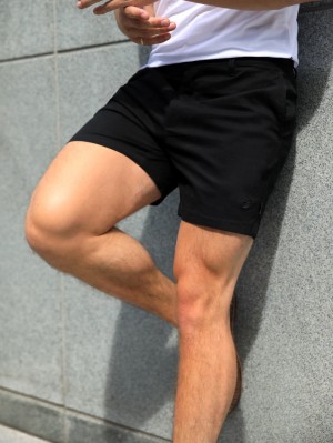 Blakely Sanremo Chino Shorts Svarta | 7065948-WO