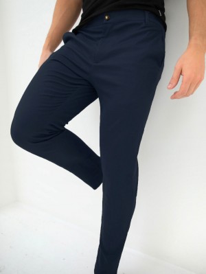 Blakely Sloane Stretch Fit Chinos Marinblå | 2037894-TA