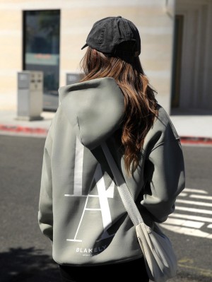 Blakely Studio Relaxed Hoodie Olivgröna | 6382015-DU