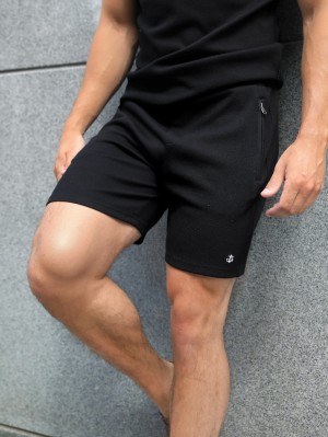 Blakely Toulon Textured Shorts Svarta | 1073628-LJ