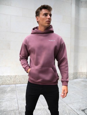 Blakely Universal Relaxed Hoodie Vinröda | 4607198-MA