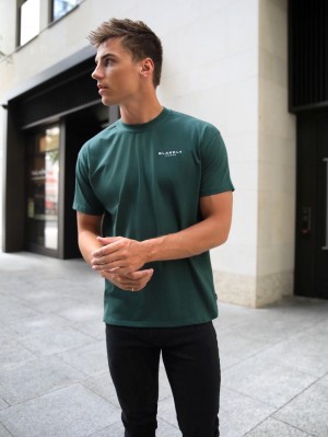 Blakely Universal Relaxed T-Shirt Mörkgröna | 0694137-XW