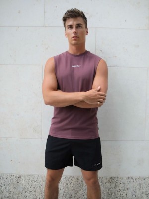 Blakely Universal Sleeveless Tee Vinröda | 6750148-UA