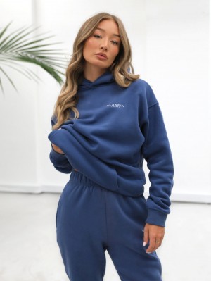 Blakely Universal Women's Relaxed Hoodie Blå | 2768954-WS